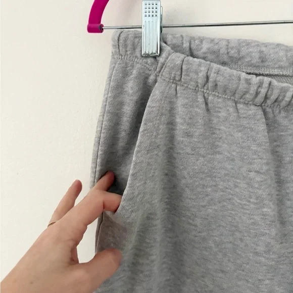 Aerie Heather Grey Adjustable Tie Waist Sweatpant Joggers Size Small - Picture 5 of 8